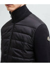 Padded wool cardigan black 9B50700 A9341 999 - MONCLER - BALAAN 2