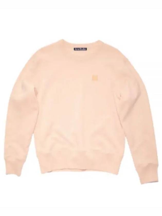 Face Patch Crew Neck Sweatshirt Powder Pink - ACNE STUDIOS - BALAAN 2