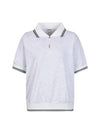 Knit collar half zip-up pique t-shirt MW4ME452 - P_LABEL - BALAAN 7