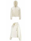 Vernois Logo Hooded Jacket White - MONCLER - BALAAN 5