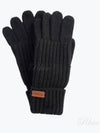 Saltburn Knit Gloves Black - BARBOUR - BALAAN 2