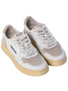 Medalist Beige Suede Low Top Sneakers White - AUTRY - BALAAN 5