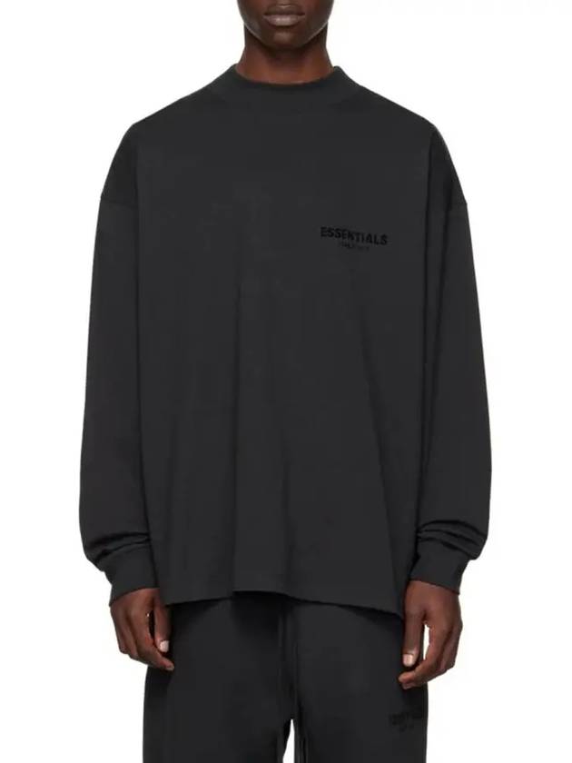 Stretch Rimo Black Long Sleeve T-Shirt Black - FEAR OF GOD ESSENTIALS - BALAAN 3