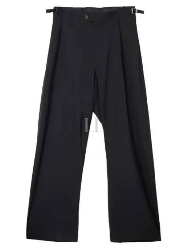 Waist Buckle Strap Straight Pants Black - BALENCIAGA - BALAAN 2