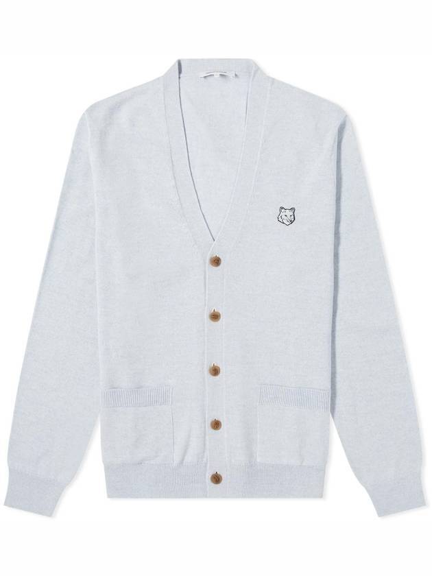 Bold Fox Head Patch Regular Cardigan Black - MAISON KITSUNE - BALAAN 1