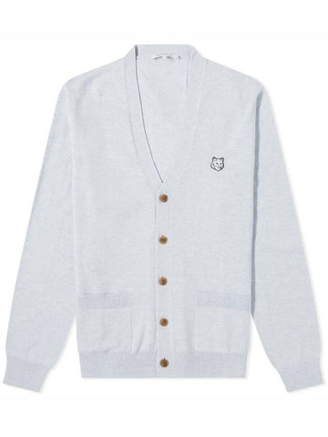 Bold Fox Head Patch Regular Cardigan Black - MAISON KITSUNE - BALAAN 1