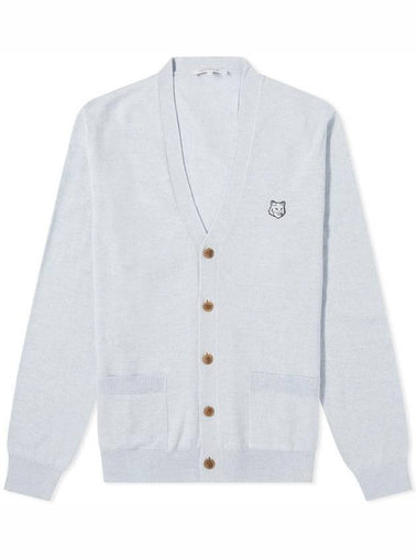 Bold Fox Head Patch Regular Cardigan Black - MAISON KITSUNE - BALAAN 1