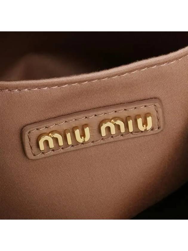 Wander Materasse Nappa Leather Hobo Tote Bag Cameo - MIU MIU - BALAAN 7