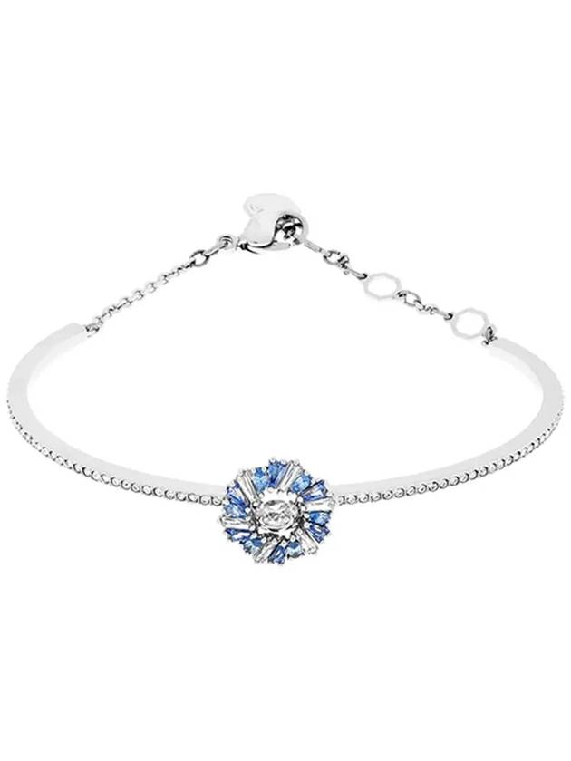 Idyllia Bangle Flower Bracelet Blue - SWAROVSKI - BALAAN 4