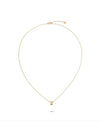 Coco Crush Quilted Motif 18K Necklace Gold - CHANEL - BALAAN 4