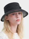 Hepburn Straw Hat Black - BROWN HAT - BALAAN 1