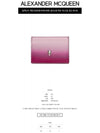 Silver Skull Gradient Card Wallet Pink Red - ALEXANDER MCQUEEN - BALAAN 3