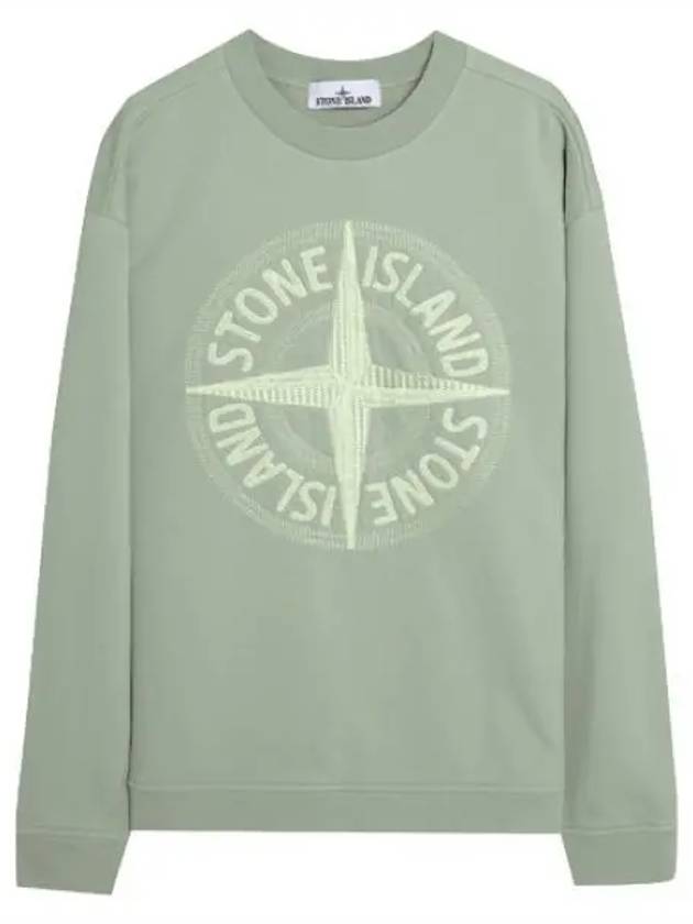 Garment Dying Compass Logo Embroidered Sweatshirt Men - STONE ISLAND - BALAAN 1