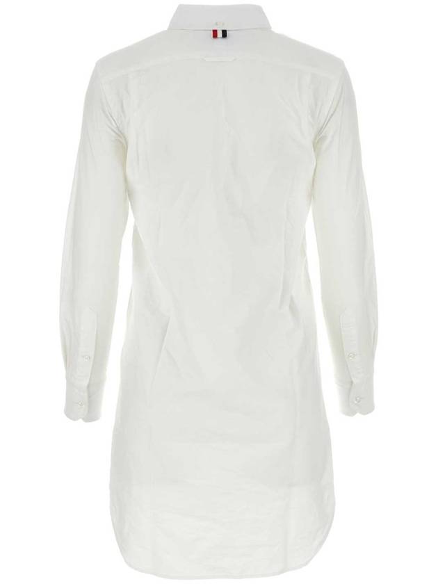 RWB Cotton Shirt Dress White - THOM BROWNE - BALAAN 3