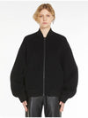 Rioto 2 Wool Bomber Jacket Black - MAX MARA SPORTMAX - BALAAN 3