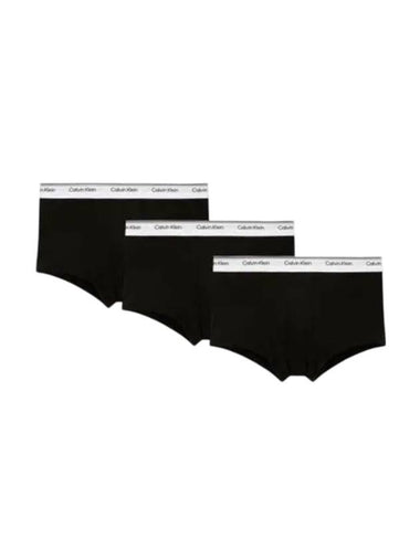 Balance Low Rise Trunk Briefs 3 Pack Black - CALVIN KLEIN - BALAAN 1