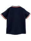 Kids Logo Patch Three Stripe Lining Short Sleeve T Shirt 12Y 14Y Navy 8C00023 83092 778 - MONCLER - BALAAN 3