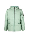 Men's Wappen Patch Crinkle Wraps Padding Sage - STONE ISLAND - BALAAN 1