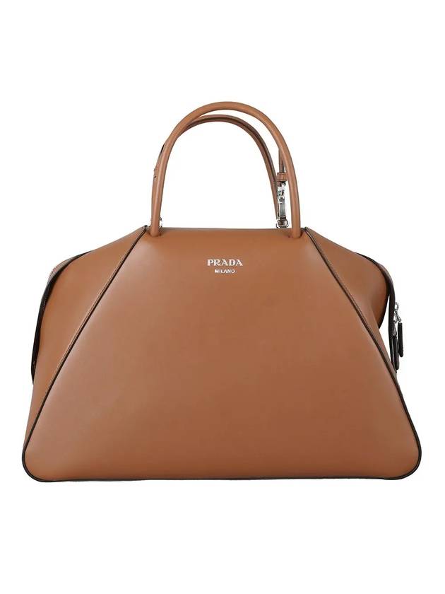 Brushed Supernova Large Tote Bag Brown - PRADA - BALAAN 1