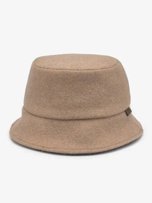 FF Logo Wool Bucket Hat Camel - FENDI - BALAAN 2