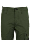Wappen Patch Cotton Straight Pants Military Green - STONE ISLAND - BALAAN 5