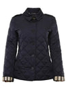 Frankby Quilted Jacket Navy - BURBERRY - BALAAN.