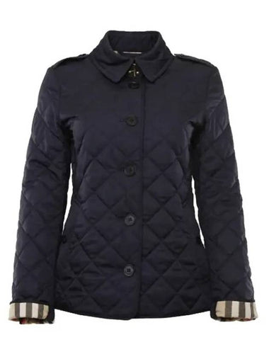 Frankby Quilted Jacket Navy - BURBERRY - BALAAN 1