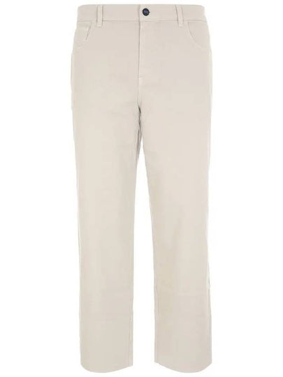 24SS UPKN040 K0703D 07 KNT Straight Cotton Beige Pants - KITON - BALAAN 2