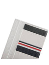 Caviar Leather Double Sided Card Wallet White - THOM BROWNE - BALAAN 6