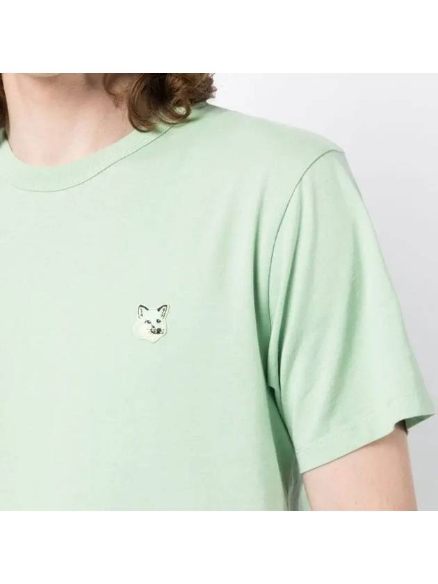 Tonal Fox Head Patch Regular Short Sleeve T-Shirt Mint - MAISON KITSUNE - BALAAN 4