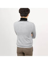 Gray color matching line slim fit cardigan - IKALOOOK - BALAAN 5