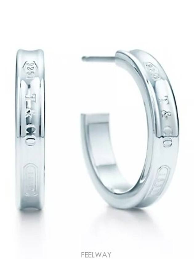 Tiffany 1837 hoop earrings silver S - TIFFANY & CO. - BALAAN 3