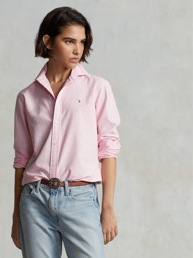 Pony Classic Fit Long Sleeve Shirt Pink - POLO RALPH LAUREN - BALAAN 3