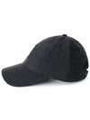 Nylon Metal 6 Panel Ball Cap Black - STONE ISLAND - BALAAN 4