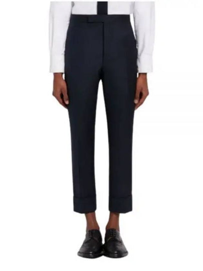 Super 120S Twill Classic Backstrap Trouser Pants Navy - THOM BROWNE - BALAAN 2