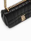 Quilted Lula Mini Leather Cross Bag Black - BURBERRY - BALAAN 6