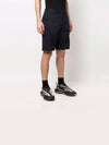 Wappen Patch Old Effect Bermuda Cargo Shorts Navy - STONE ISLAND - BALAAN 4