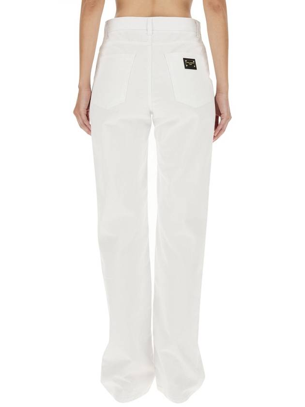 Denim Straight Pants FTCGNDG8JQ3 S9001 WHITE - DOLCE&GABBANA - BALAAN 4