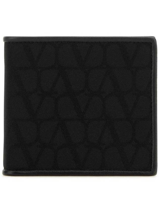 Toile Iconographe Half Wallet Black - VALENTINO - BALAAN 1