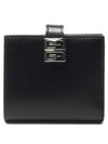 4G Metal Logo Small Half Wallet Black - GIVENCHY - BALAAN.