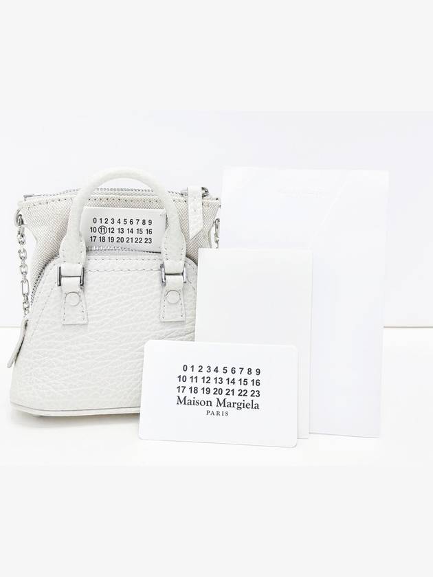 Maison Margiela White 5AC Micro Mini Baby Chain Shoulder Bag Crossbag 4VMMB30353 - MAISON MARGIELA - BALAAN 2