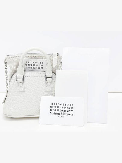 Maison Margiela White 5AC Micro Mini Baby Chain Shoulder Bag Crossbag 4VMMB30353 - MAISON MARGIELA - BALAAN 2