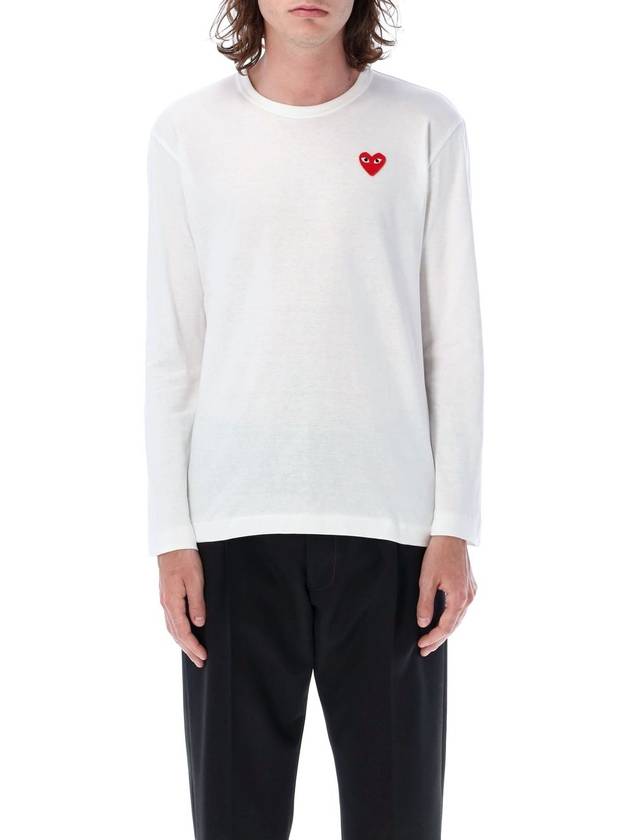 Red heart L/S t-shirt - COMME DES GARCONS PLAY - BALAAN 1