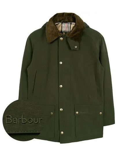 Waterproof Ashby Hooded Jacket Green - BARBOUR - BALAAN 2