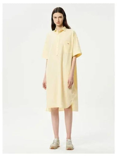 Women s Polo T shirt Dress One Piece Yellow Domestic Product GM0024031398054 - DANTON - BALAAN 1