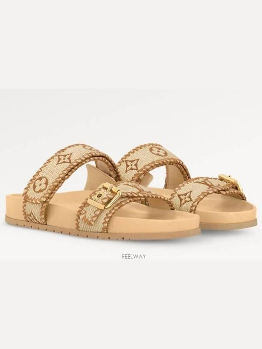 1ACZIB NEW Spring Dia Flat Comfort Mule Sandals - LOUIS VUITTON - BALAAN 1