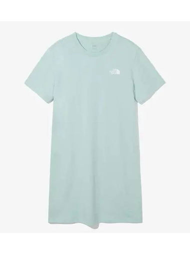 The North Face NT7ZQ40C Women s Essential Short Sleeve Mini Dress - THE NORTH FACE - BALAAN 1