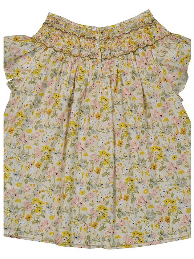 Bonpoint Girls Vanille Ella Floral-Print Blouse, Size 10Y - BONPOINT - BALAAN 3