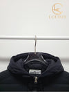 Used luxury goods Lewis It L Black Wappen Loom Woven Hooded Padded Jacket - STONE ISLAND - BALAAN 2