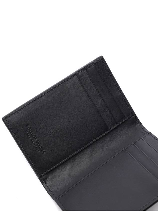 Intrecciato Flap Card Case Black - BOTTEGA VENETA - BALAAN 7